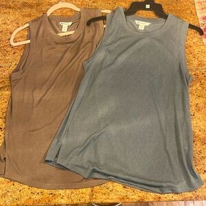 2 Breezy Tanks From Athleta Size M- like New Condition.